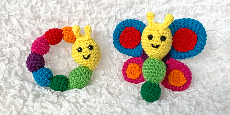 Rainbow Caterpillar & Butterfly