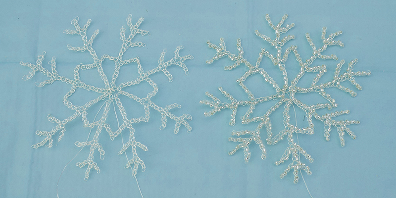 Bead Crochet Sparkling Snowflake