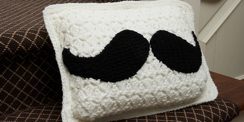 Mustache Pillow