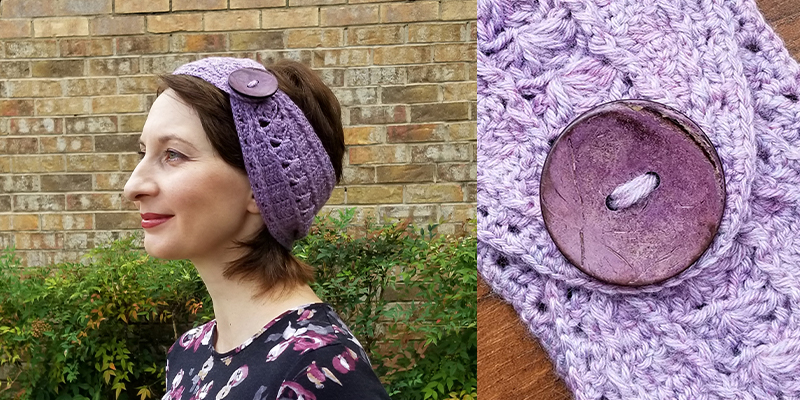 Purple Lily Headband