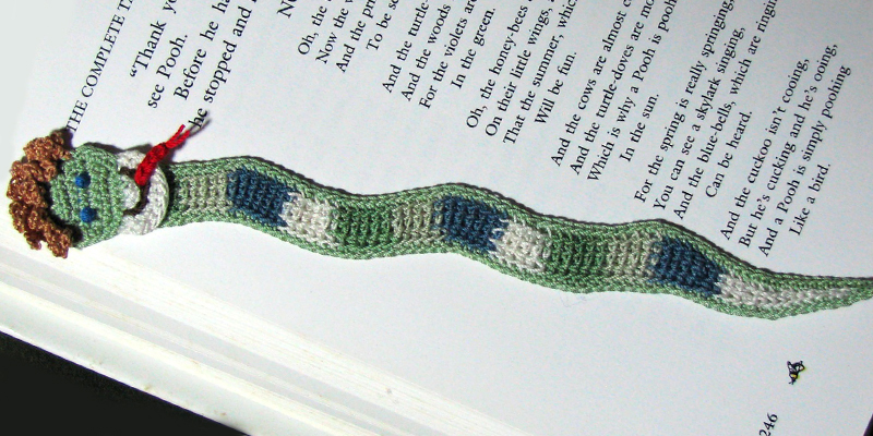 Stripey Snake Bookmark