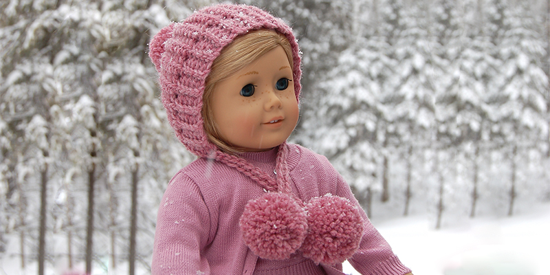 Winter Poms 18″ Doll Hats