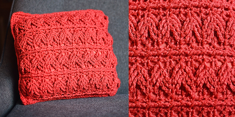 Zigzag Coral Pillow