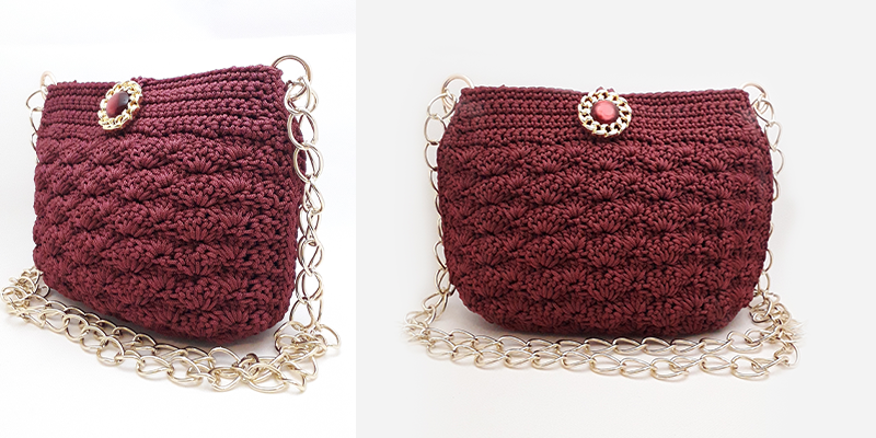 Rustic Red Oby Shell Curve Bag