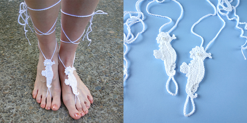 Seahorse Barefoot Sandals